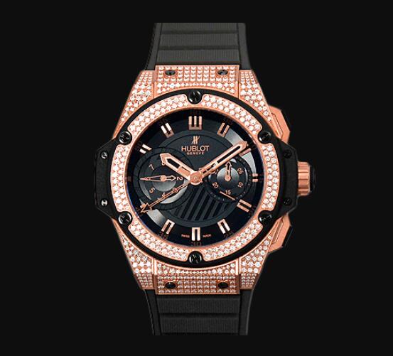 replica Hublot 715.PX.1128.RX.1704 KING POWER GOLD DIAMONDS watches review